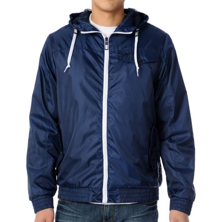 Dravus Burke Navy Blue Windbreaker