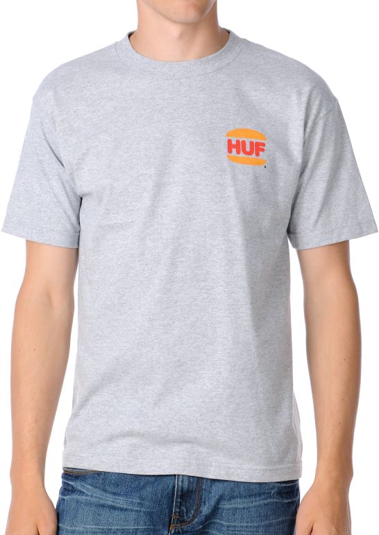 HUF DBC Kings Heather Grey Tee Shirt