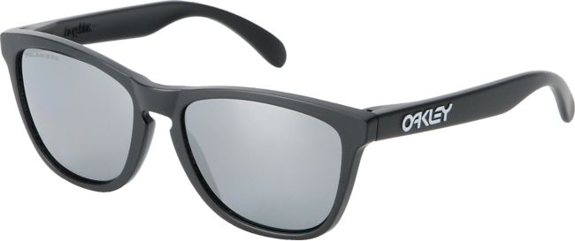 Oakley Frogskins Matte Black & Polarized Black Iridium Sunglasses