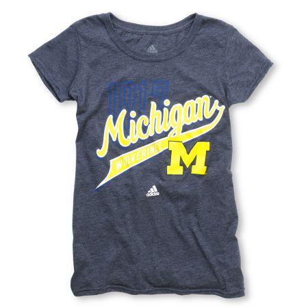 Adidas Michigan Wolverines Girls Tee Shirt