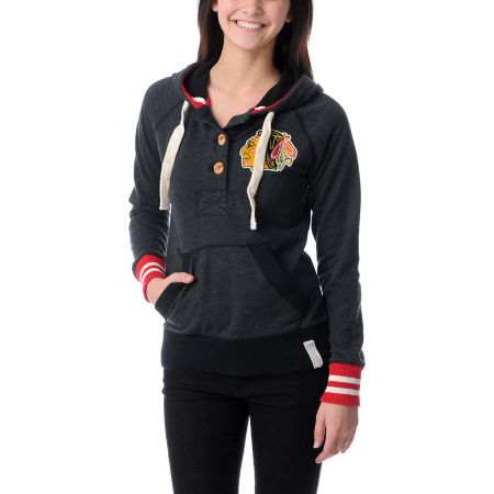 NHL Mitchell and Ness Chicago Blackhawks Victory Pullover Hoodie