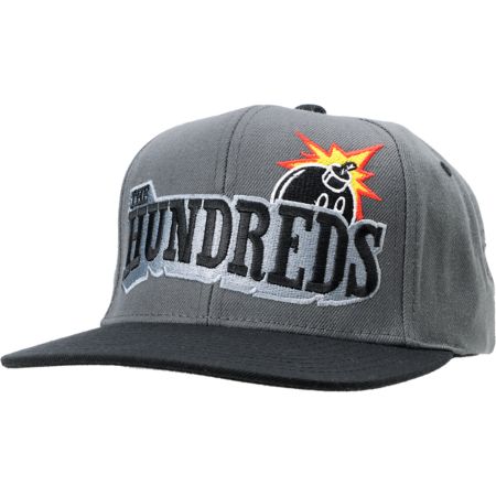 The Hundreds Shutout Grey & Black Snapback Hat