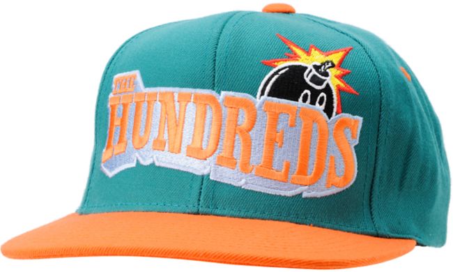 The Hundreds Shutout Turquoise and Orange Snapback Hat
