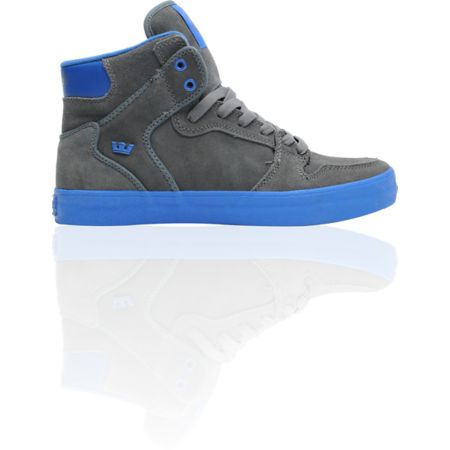 Supra Vaider Charcoal Grey Suede & Royal Blue