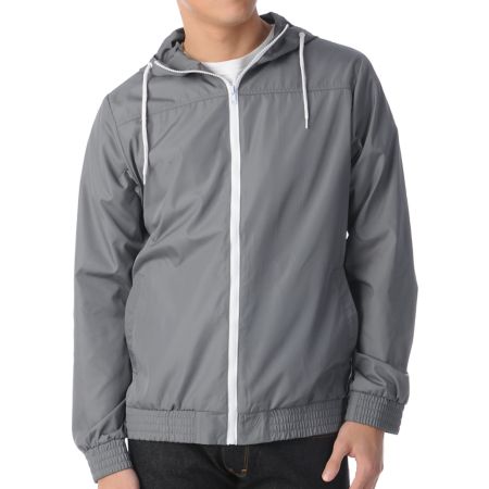 Zine Sure Shot Grey Windbreaker