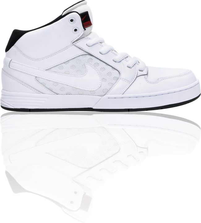 Nike 6.0 Mogan 3 Mid White & Black Skate Shoe
