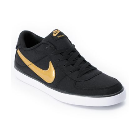 Nike 6.0 Mavrk Black & Gold Shoe