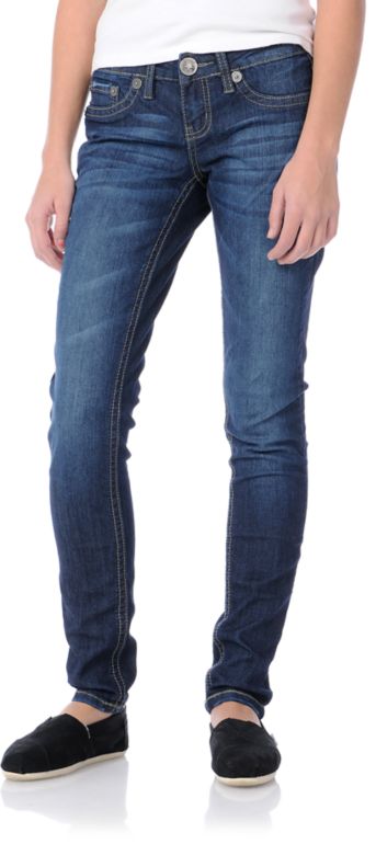 YMI Jana Navy Skinny Jeans