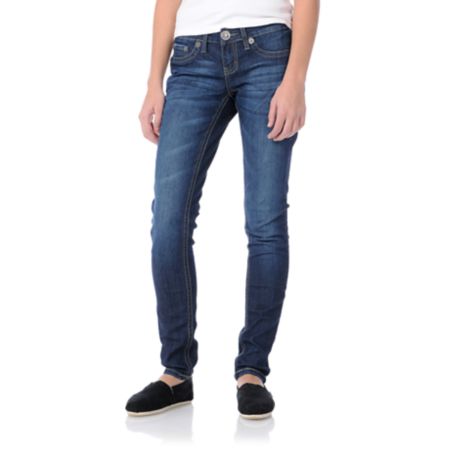 YMI Jana Navy Skinny Jeans
