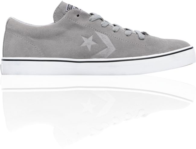 Converse Elm LS Phaeton Grey & White Suede Skate Shoe