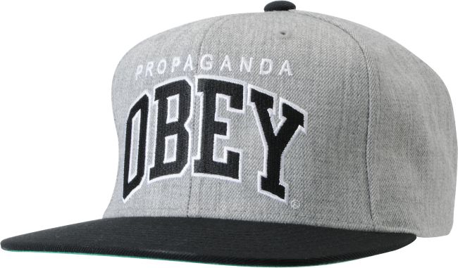 Obey Throwback Chambray Snapback Hat
