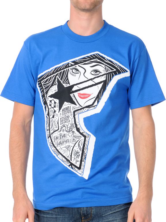 Famous Stars & Straps x Rebel 8 BOH Royal Blue Tee Shirt
