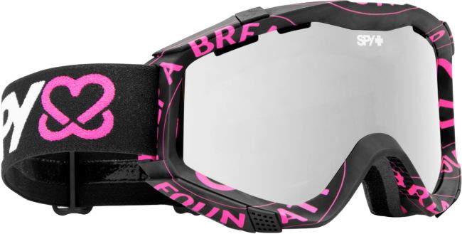 Spy x Keep A Breast Zed Black & Silver Mirror 2012 Snowboard Goggles
