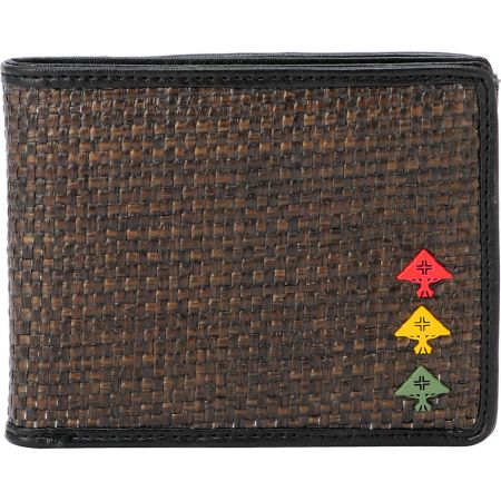 LRG CC Raas Straw Bifold Wallet