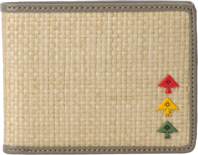 LRG CC Raas Tan Straw Bi-Fold Wallet
