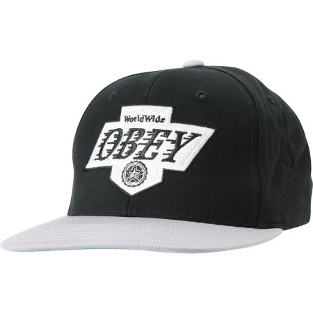 Obey The Great One Black & Grey Snapback Hat 
