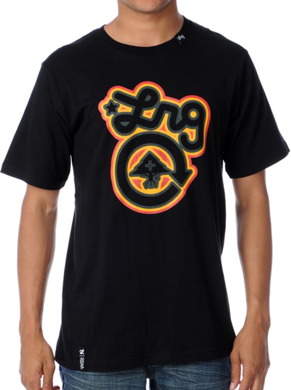 LRG Jah Western Black Tee Shirt