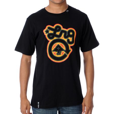 LRG Jah Western Black Tee Shirt