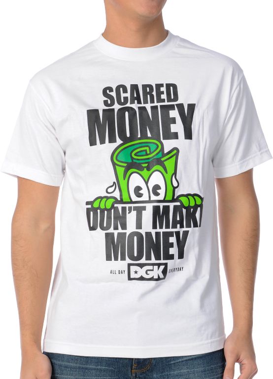 DGK Scared Money White Tee Shirt