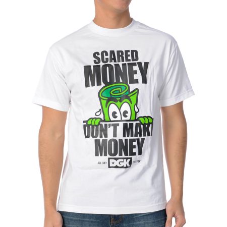 DGK Scared Money White Tee Shirt