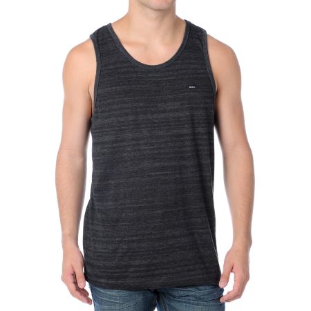 RVCA Marked Out Black Striped Tank Top