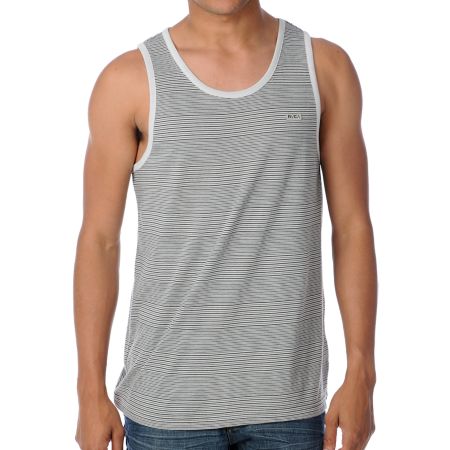 RVCA Dusty Green Striped Tank Top