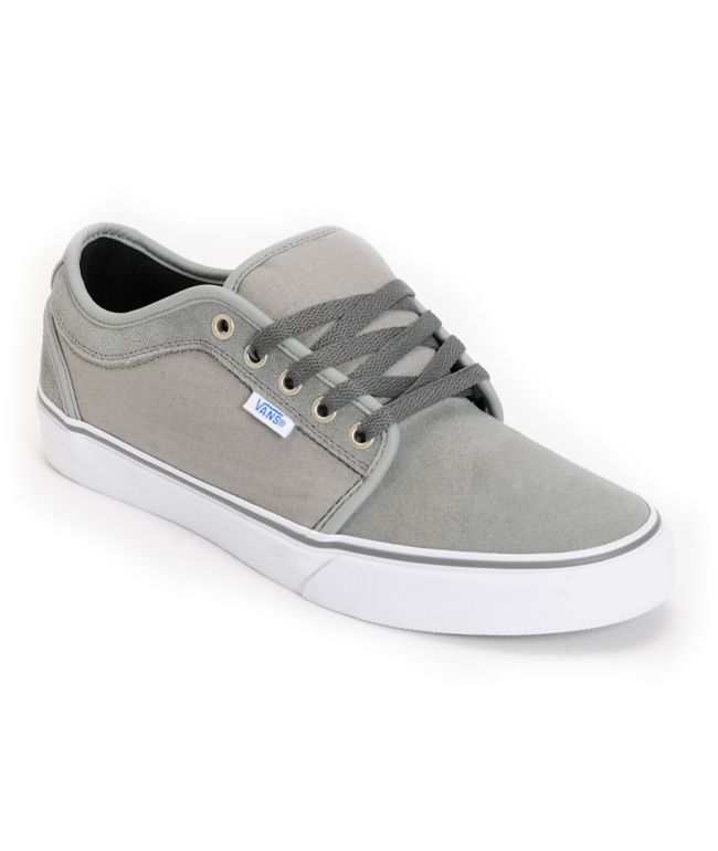 Vans Chukka Low Medium Grey & Ripstop Skate Shoe