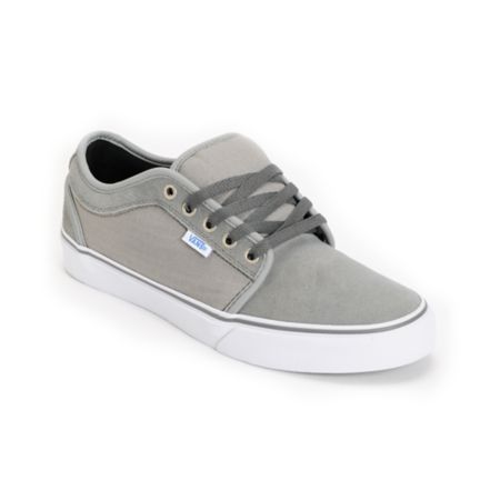 Vans Chukka Low Medium Grey & Ripstop Skate Shoe