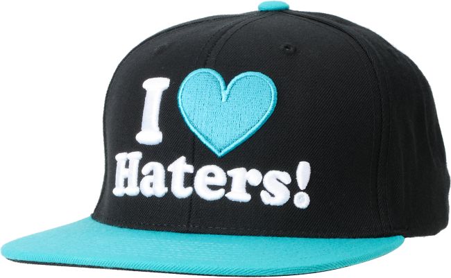 DGK I Love Haters Black & Turquoise Snapback Hat