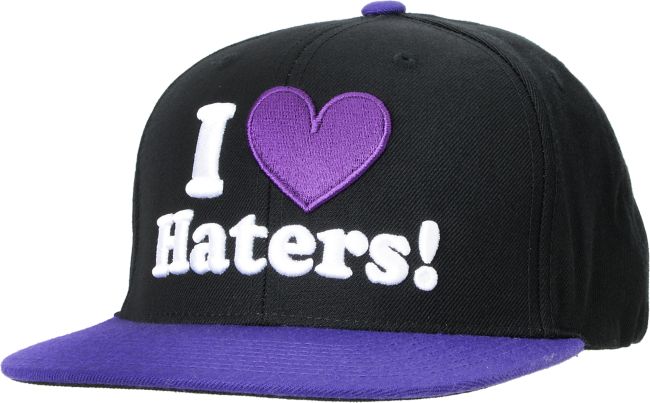 DGK I Love Haters Black & Purple Snapback Hat