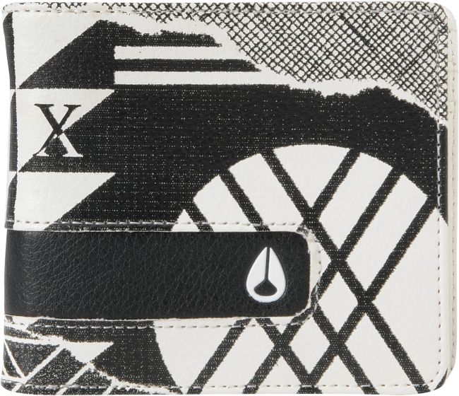Nixon Geo Print Showtime Black & White Wallet