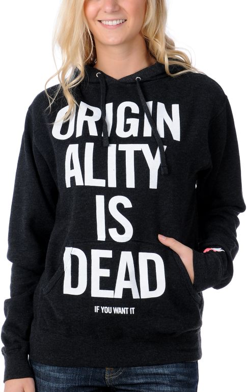 Glamour Kills Girls Yon & Joko Charcoal Pullover Hoodie