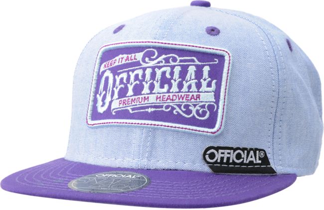 Official Workwear Grey & Purple Snapback