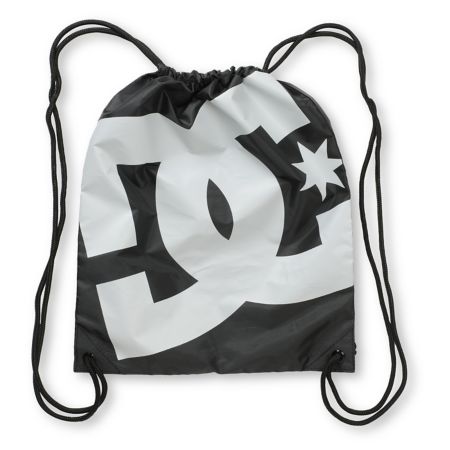 DC Simpski Black & Grey Drawstring Bag