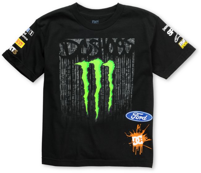 DC Boys Ken Block Scan Black Tee Shirt