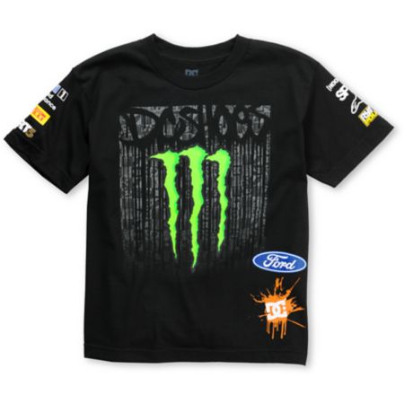 DC Boys Ken Block Scan Black Tee Shirt