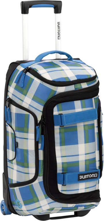 Burton Tech Light 21" Green & Blue Plaid Carry-On Roller Bag