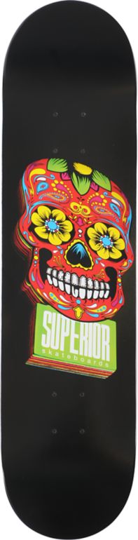 Superior Skateboards Woody Black 8" Skateboard Deck