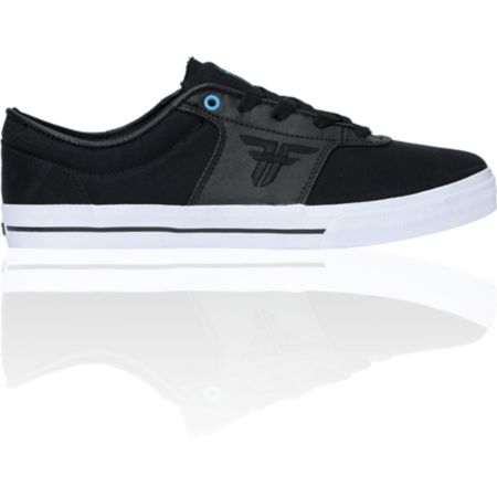 Fallen Victory Black & Cyan Waxed Canvas Skate Shoe