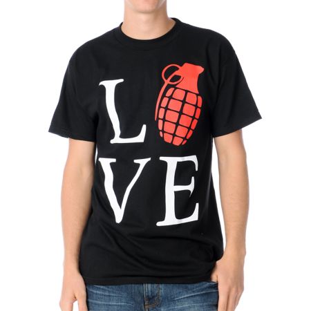 Grenade Love Black Tee Shirt