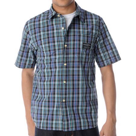 The Hundreds Cuyahoga Black Plaid Button Up Shirt  