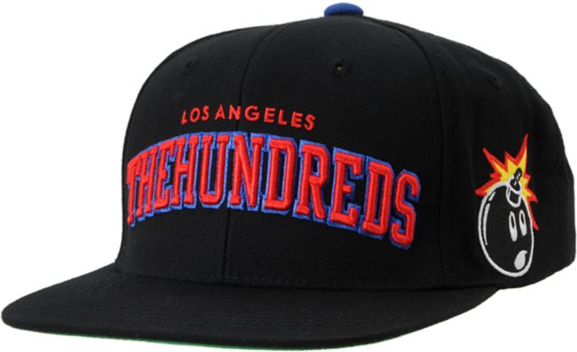 The Hundreds Player Black Snapback Hat