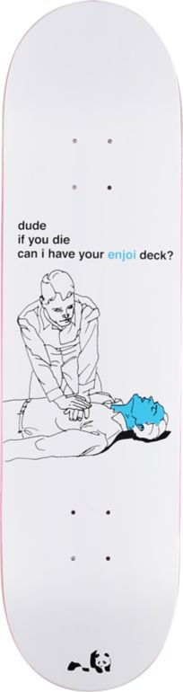 Enjoi CPR White 8.4" Skateboard Deck