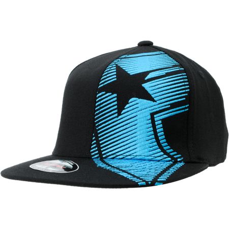 Famous Stars and Straps Motion Black & Turquoise Flexfit Hat