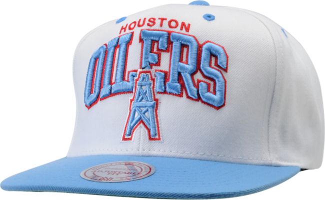 NFL Mitchell & Ness Oilers White Arch Snapback Hat