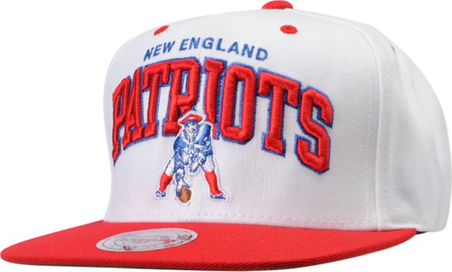 NFL Mitchell And Ness New England Patriots White Snapback Hat