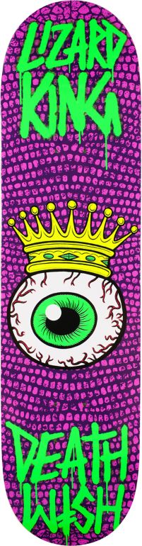 Deathwish Lizard Crowned Eye 8.12" Skateboard Deck