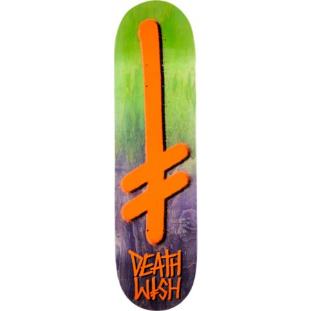 Deathwish 2x Dip Green & Purple 8.4" Skateboard Deck