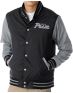Obey Throwback Black & Grey Varsity Jacket