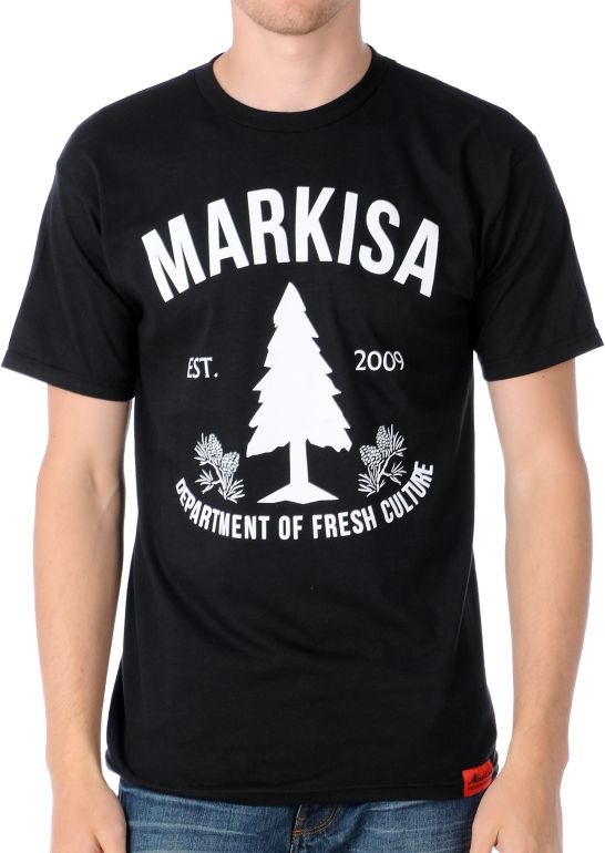 Markisa Fresh Culture Black Tee Shirt